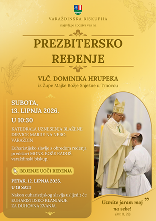 Prezbitersko ređenje vlč. Dominika Hrupeka